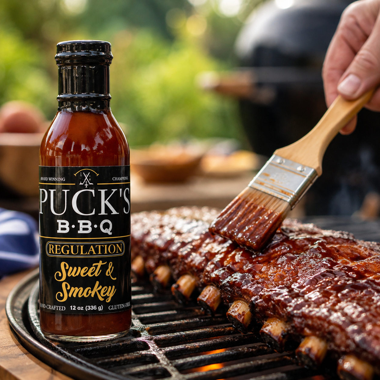 Puck’s Regulation Sweet & Smokey BBQ Sauce – 3 Pack