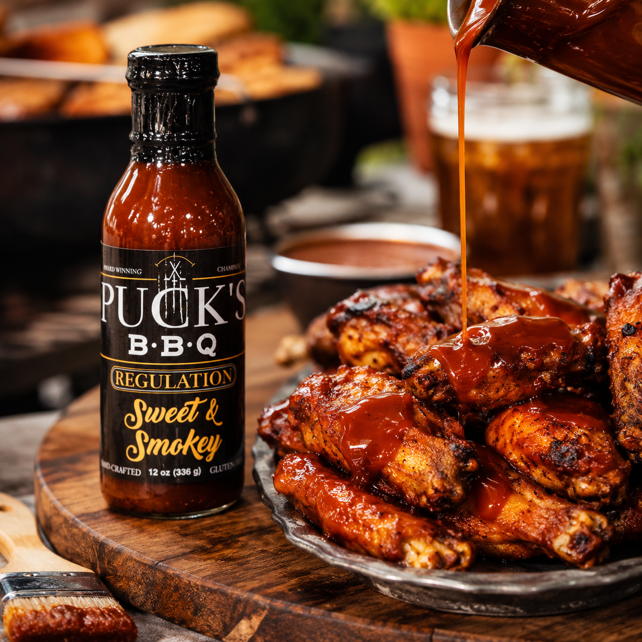 Puck’s Regulation Sweet & Smokey BBQ Sauce – 3 Pack