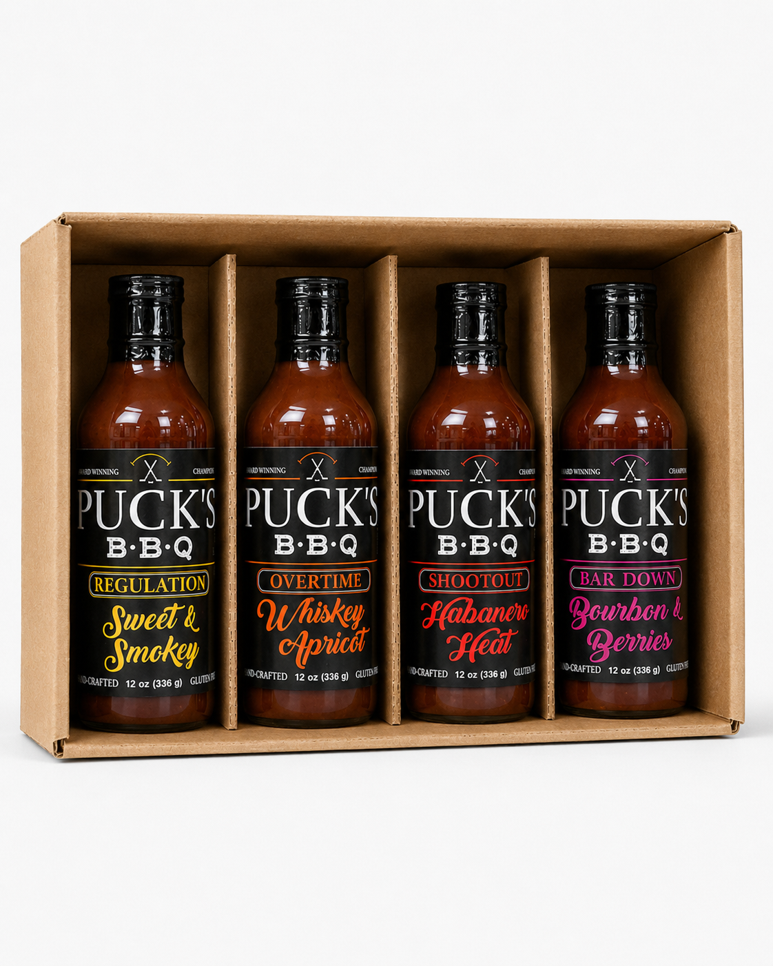 Puck’s BBQ Father’s Day Sauce Collection - Award-Winning 4-Pack Gift Set